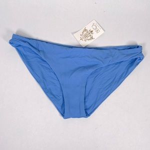 Becca Blue Ribbed Swim Bottoms Size Extra Large